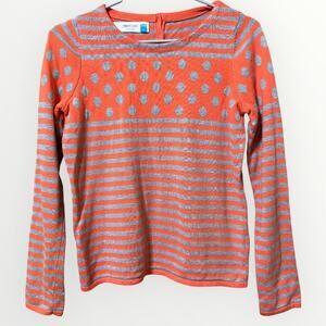 Sparrow Stacked Spots Pullover in Coral Size Small